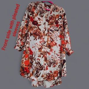 H&M Floral Highlow Button-Up Women's Dress